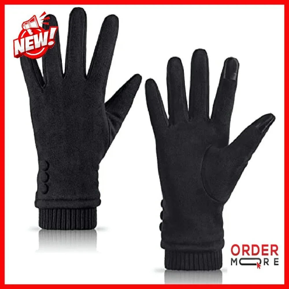 Women's Winter Touch Screen Gloves - Fleece Lined Windproof Warm